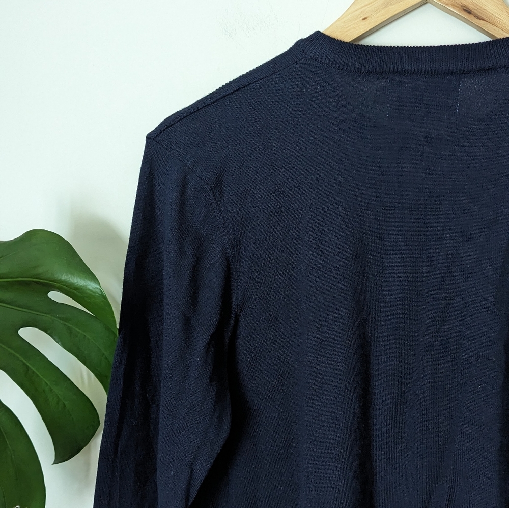 Topman | Knit Crewneck Navy Sweater - Picture 8 of 9